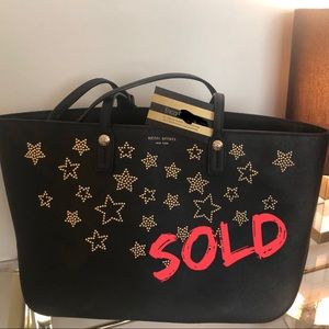 Henri Bendel W57th Star Studded Leather Tote